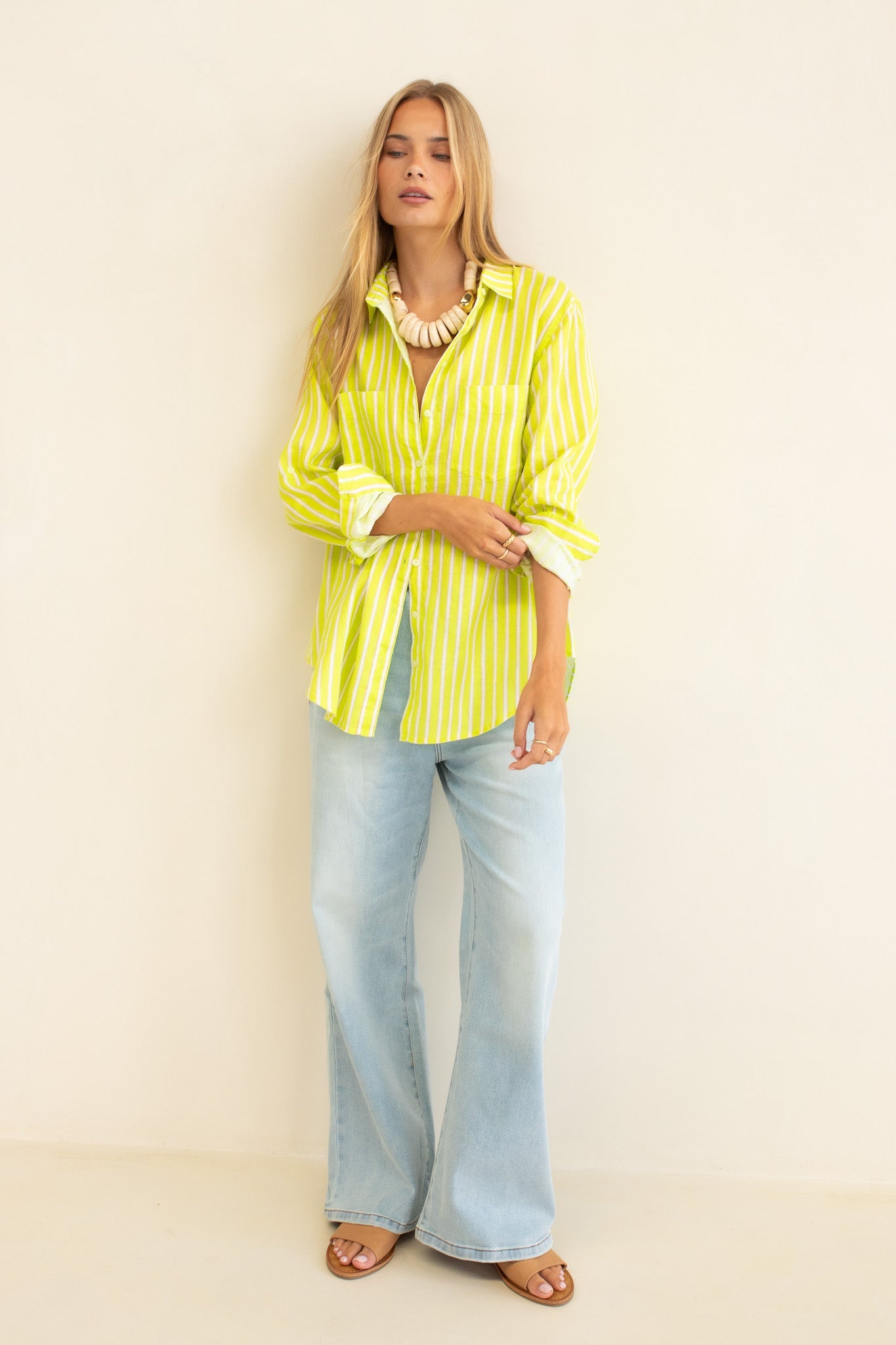 Hut - Boyfriend Shirt Piney Limey