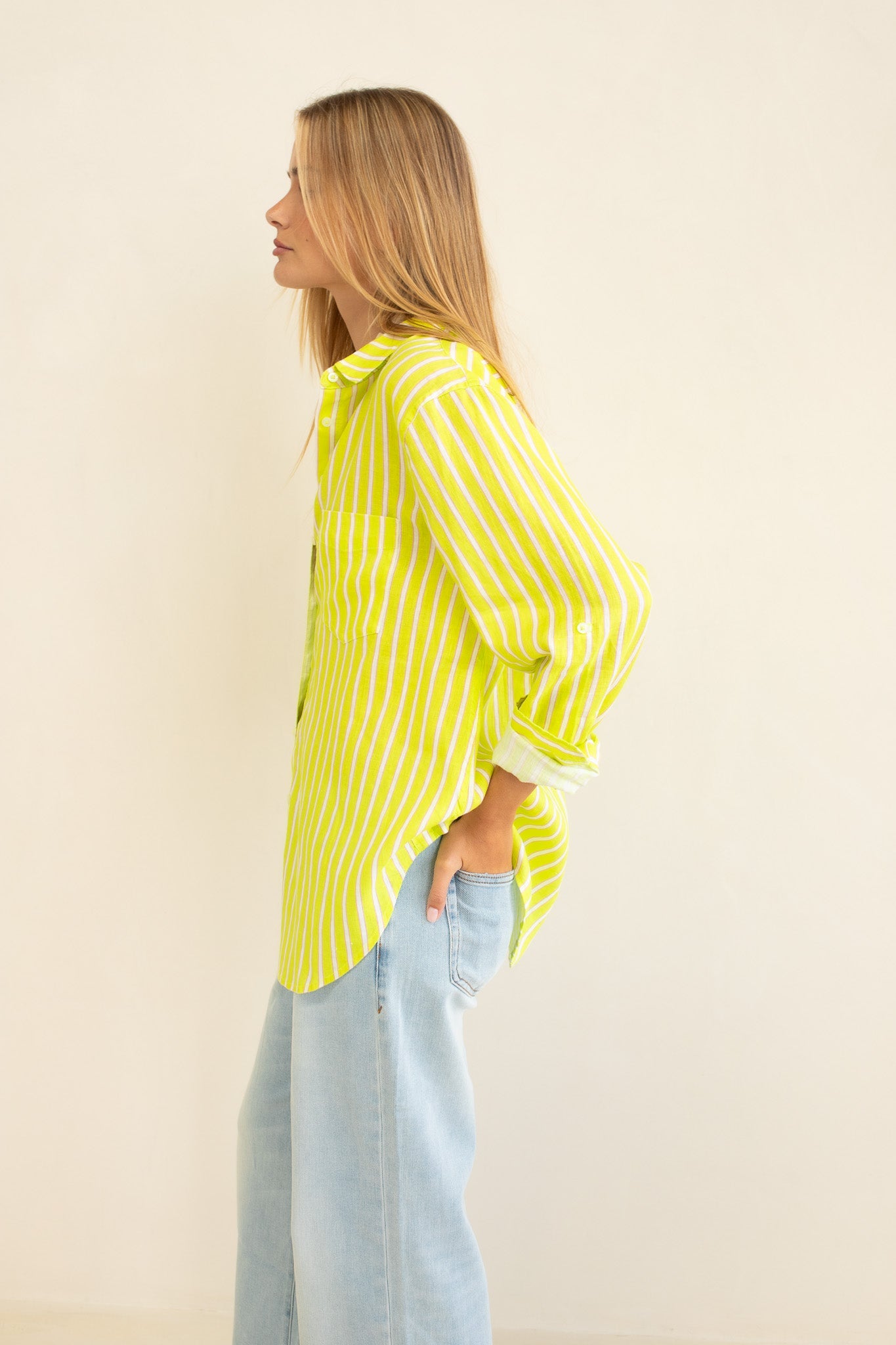 Hut - Boyfriend Shirt Piney Limey
