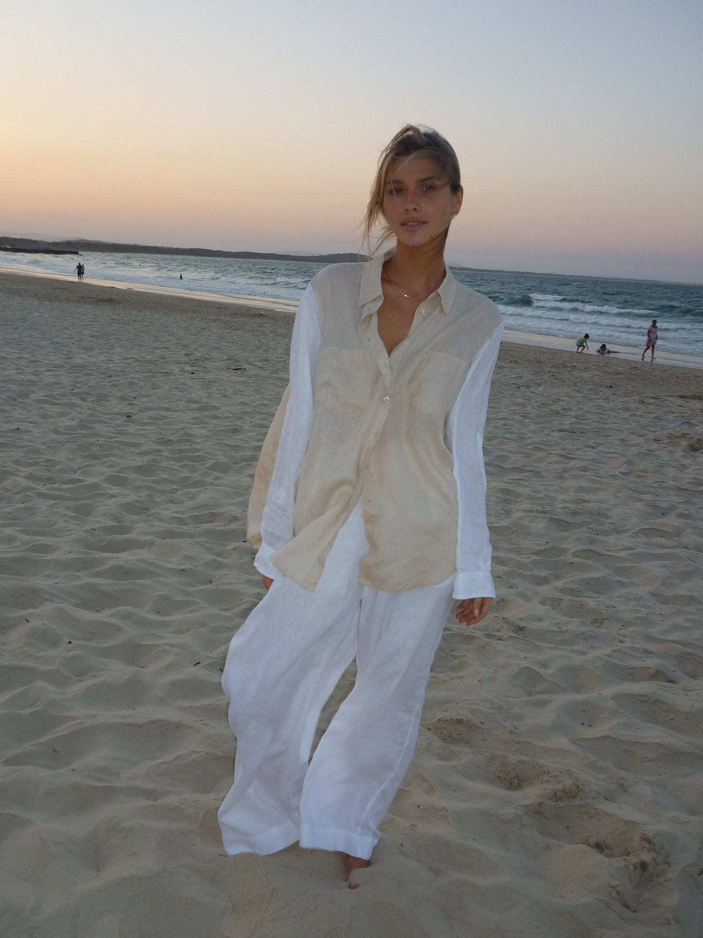 Hut - Boyfriend Shirt Sandy Splash