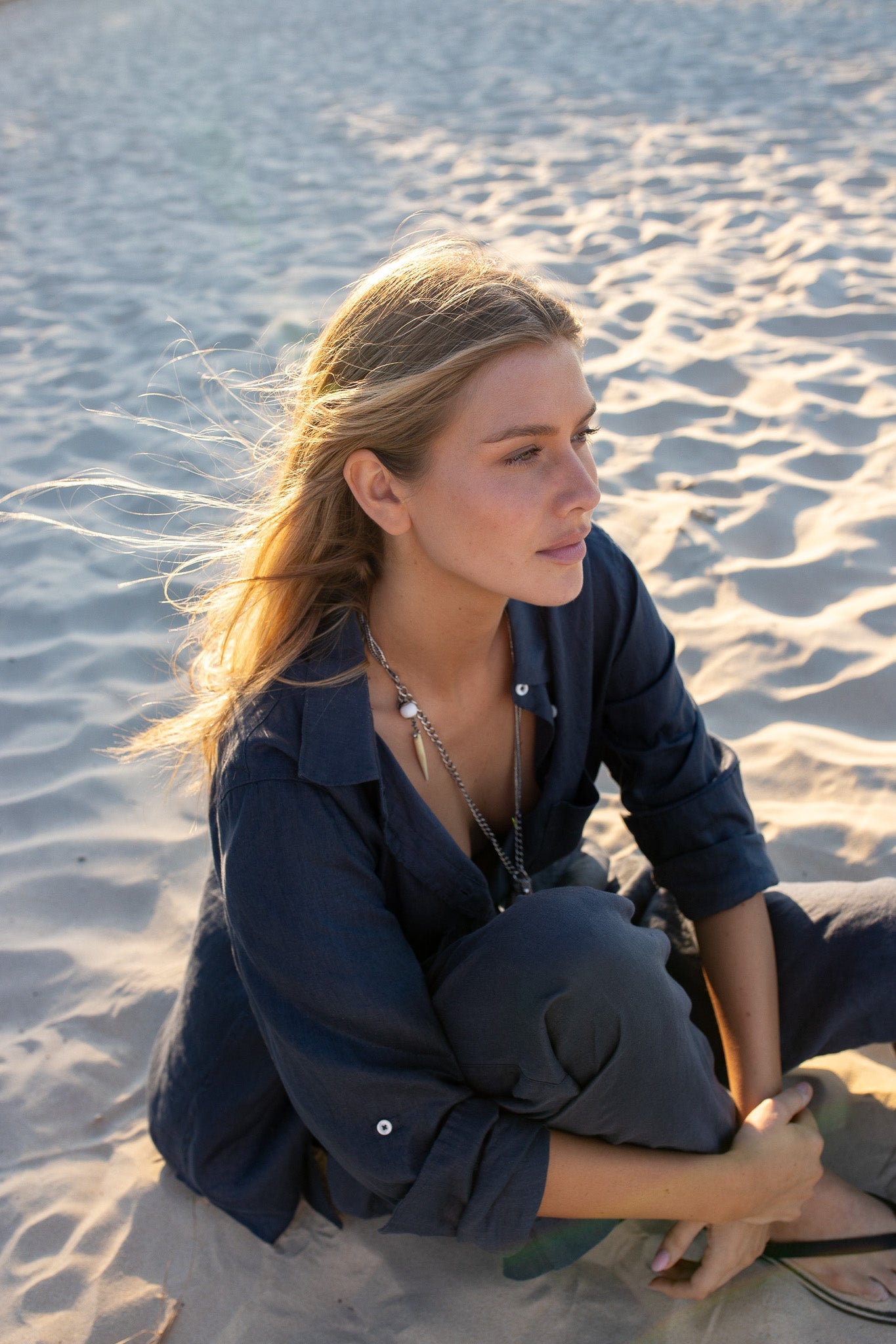 Hut - Boyfriend Shirt Storm Cloud