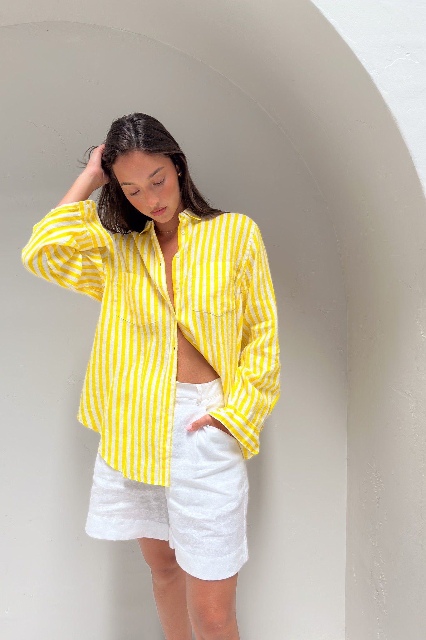 Hut - Boyfriend Shirt Sun Stripe