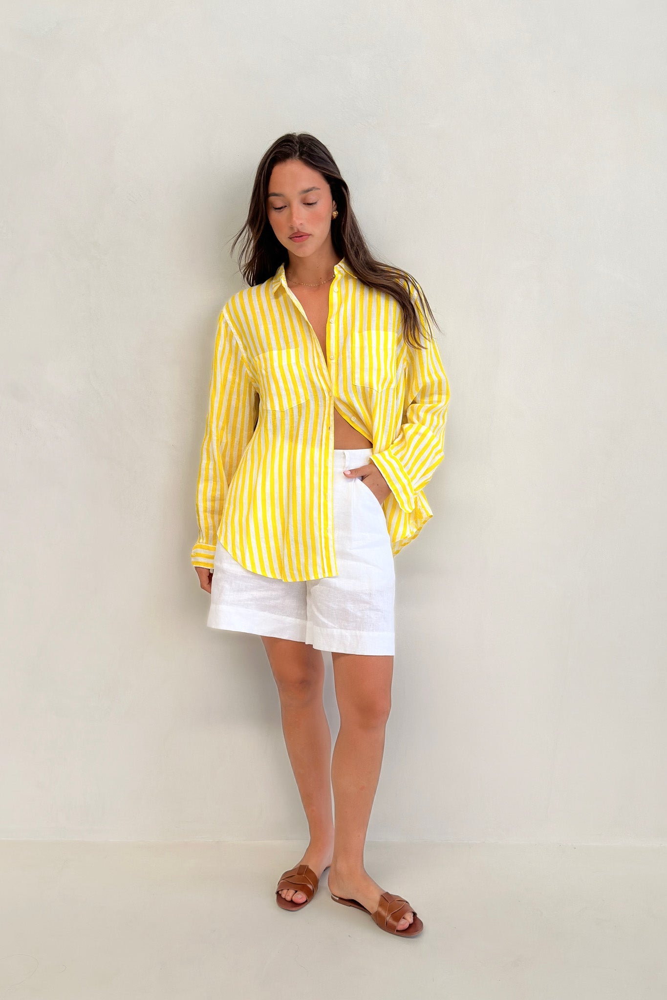 Hut - Boyfriend Shirt Sun Stripe