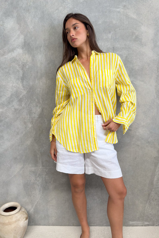 Hut - Boyfriend Shirt Sun Stripe