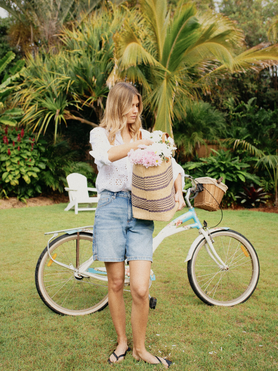 Hut - Boyfriend White Broderie Shirt