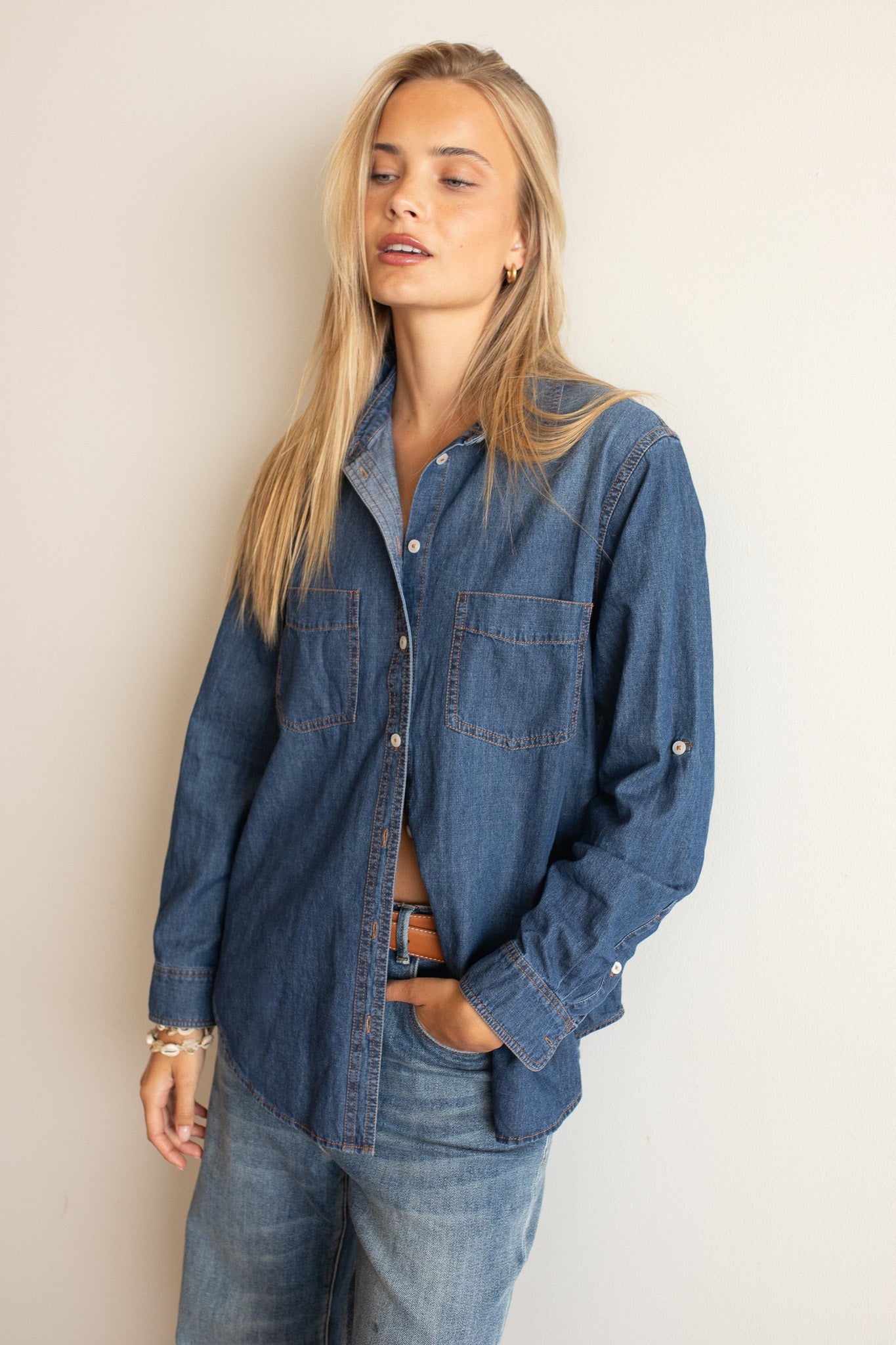 Hut - Denim Dark Wash Shirt