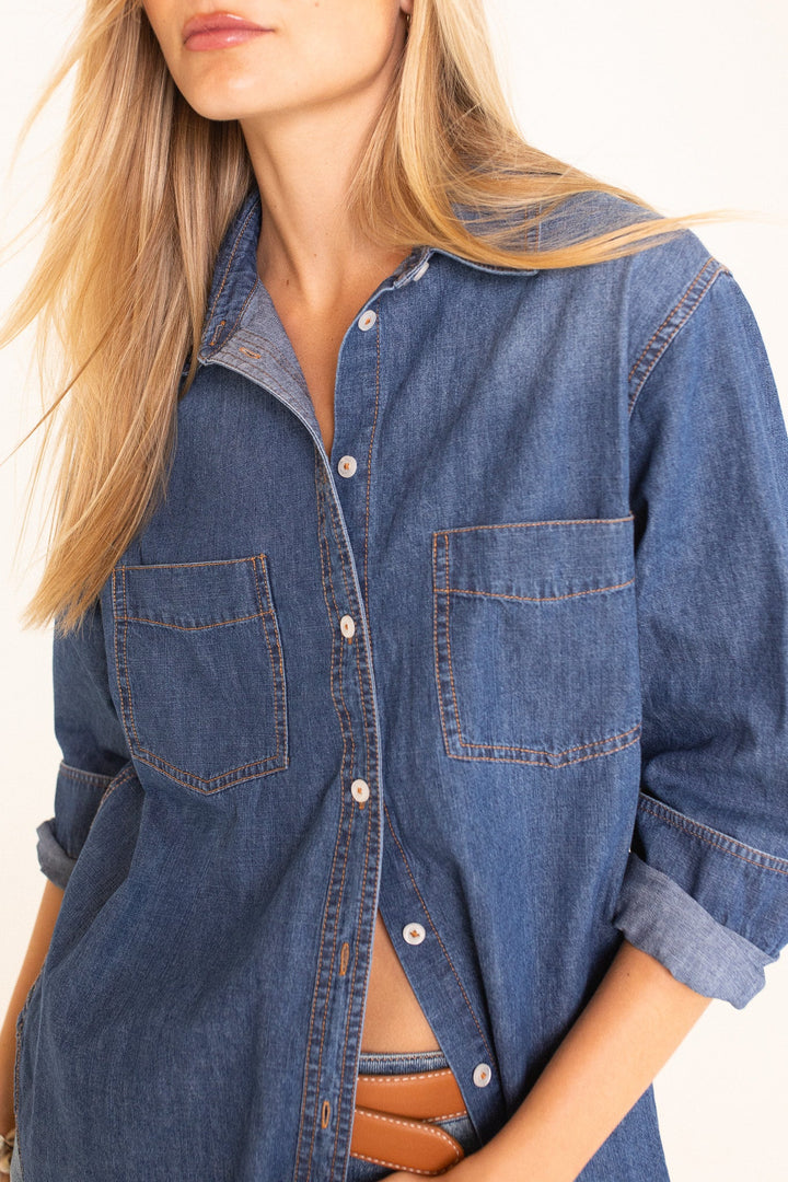 Hut - Denim Dark Wash Shirt