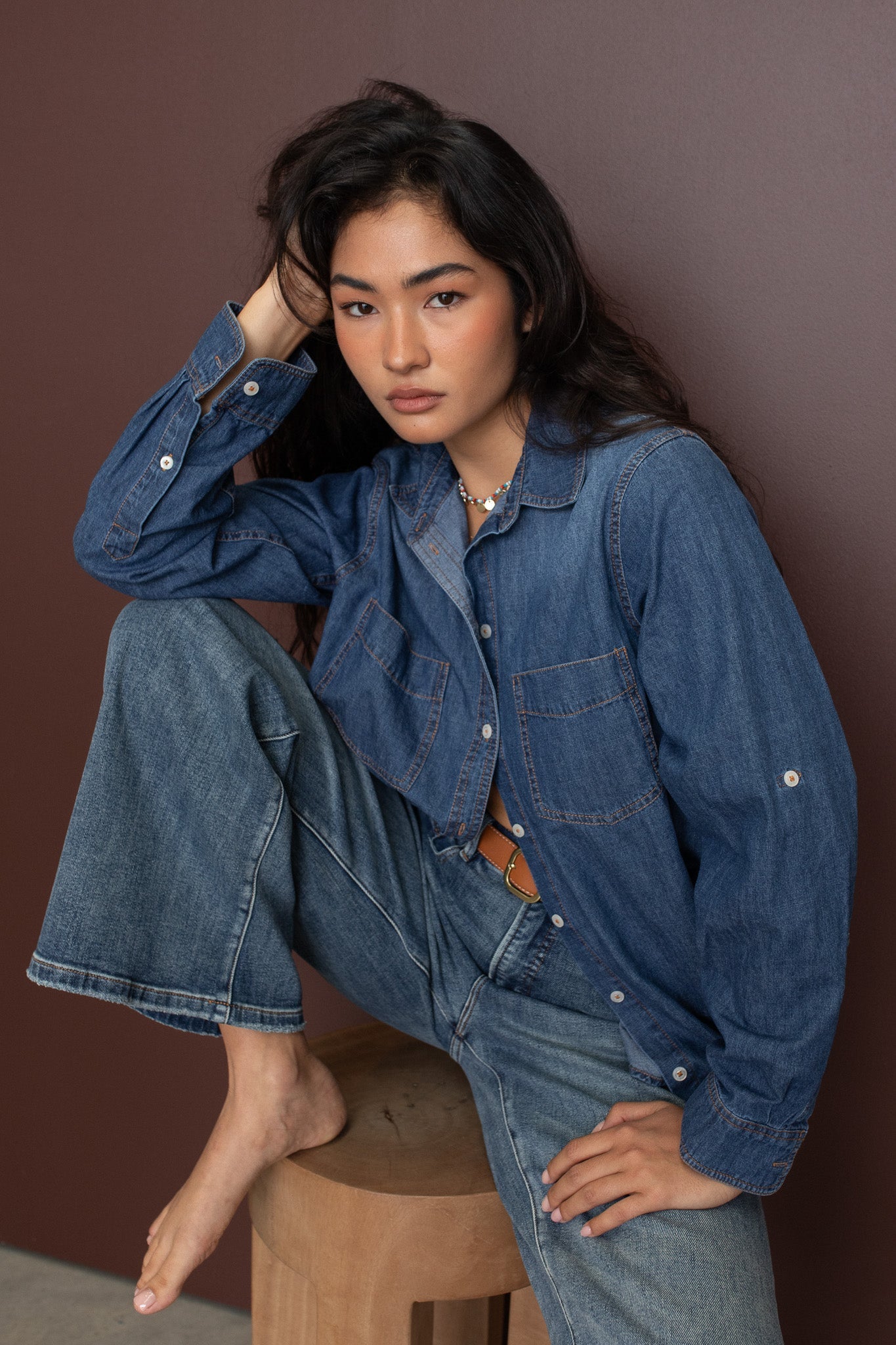 Hut - Denim Dark Wash Shirt