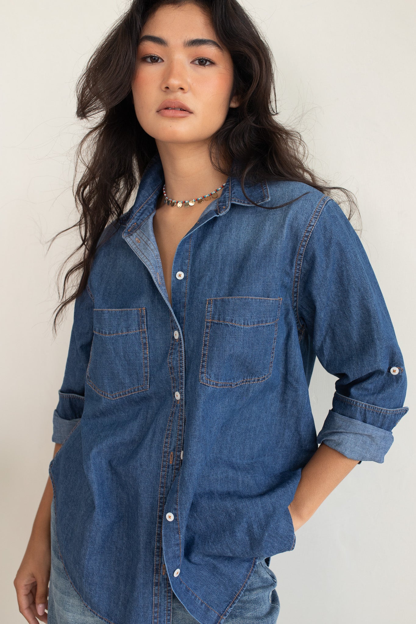 Hut - Denim Dark Wash Shirt