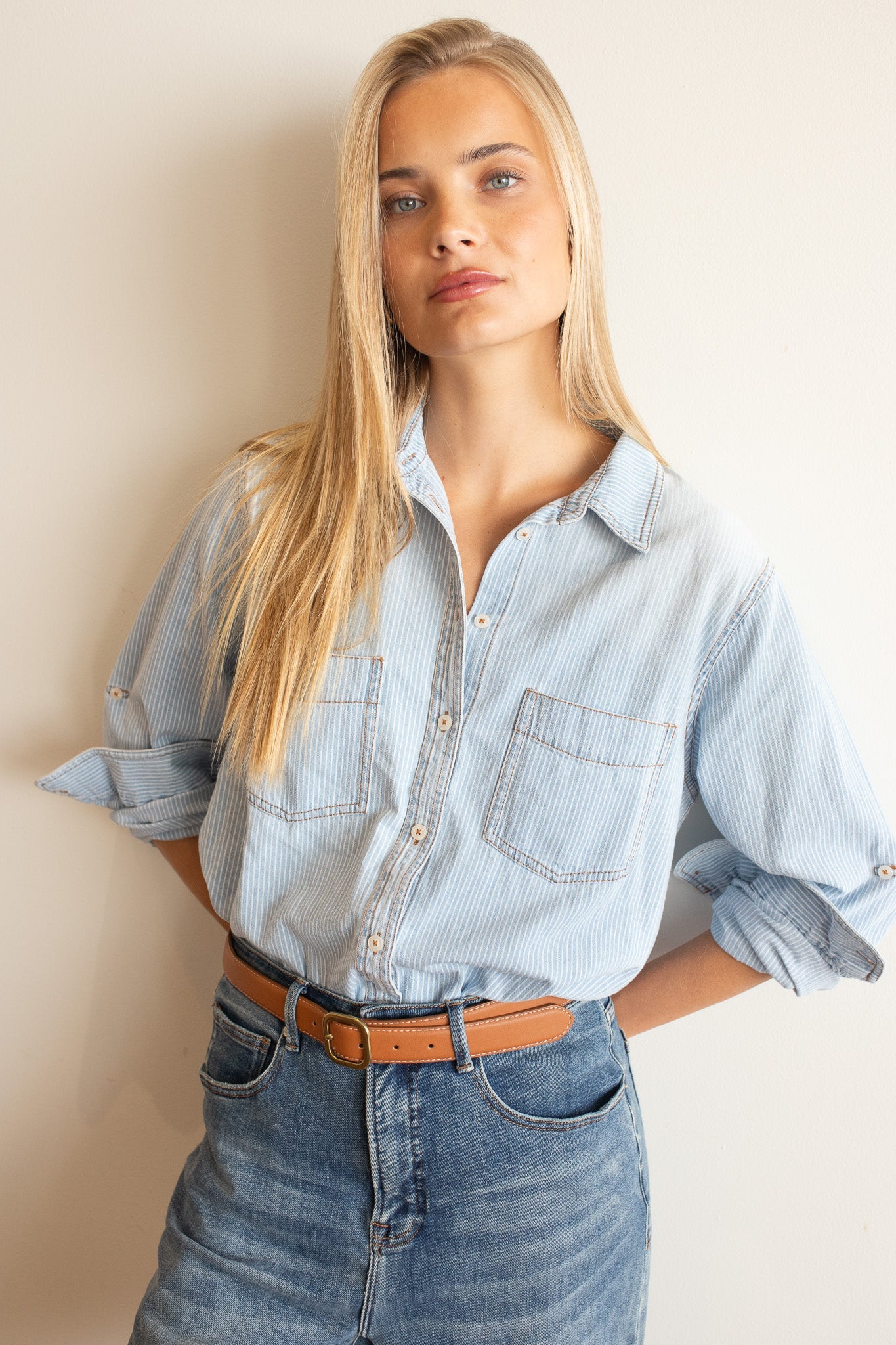 Hut - Denim Stripe Shirt