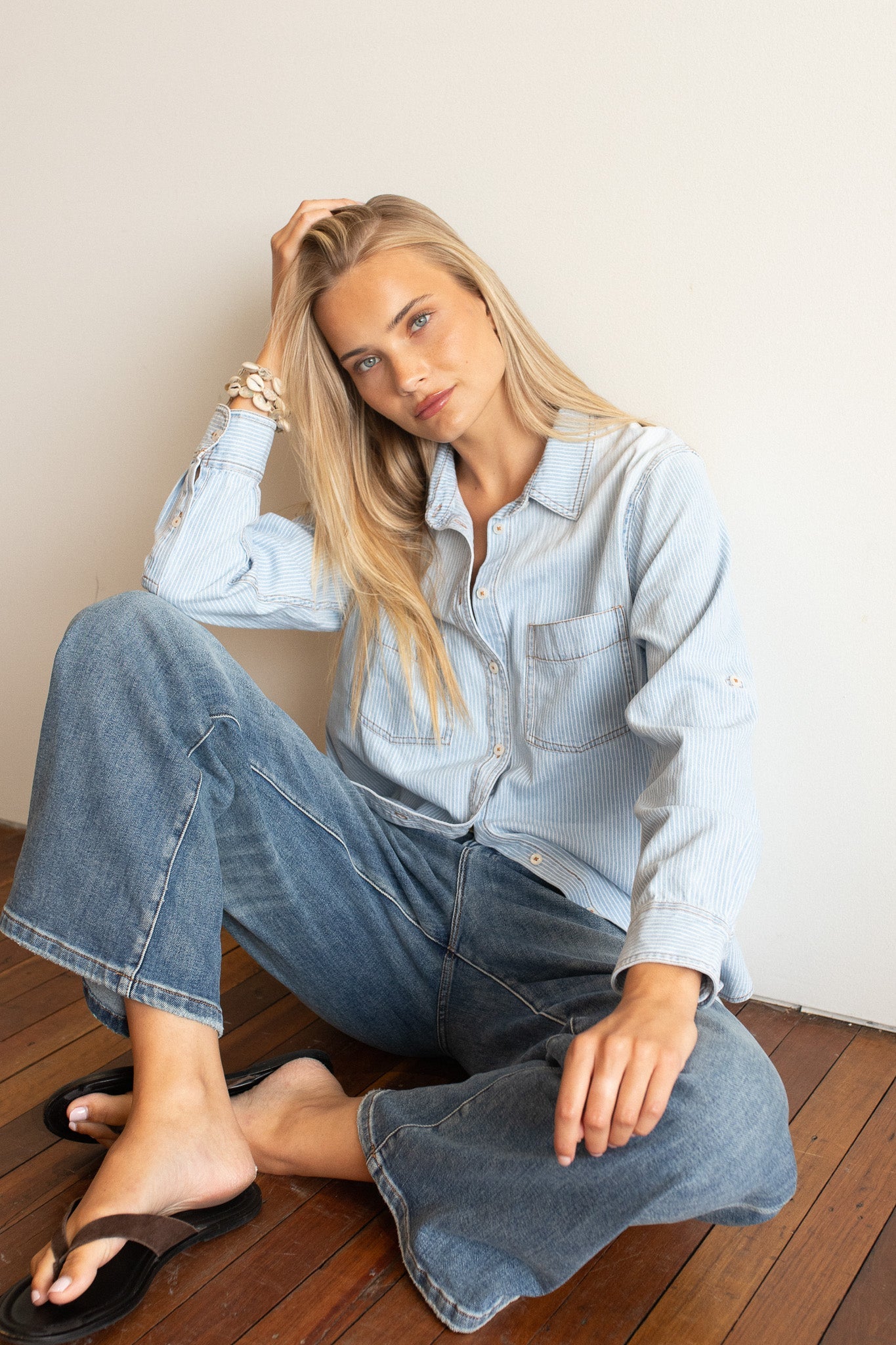 Hut - Denim Stripe Shirt