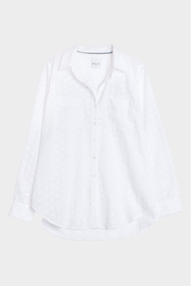 Hut - Such A Sweetie Boyfriend Cotton Voile Shirt