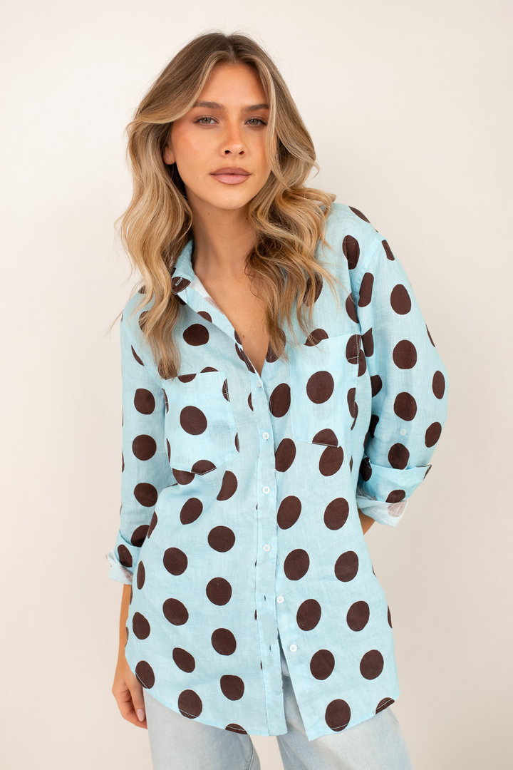 Hut - Summer Brunch Boyfriend Shirt