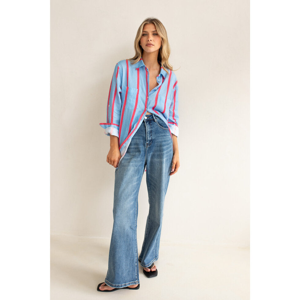 Hut - Summer Starts Here Boyfriend Shirt