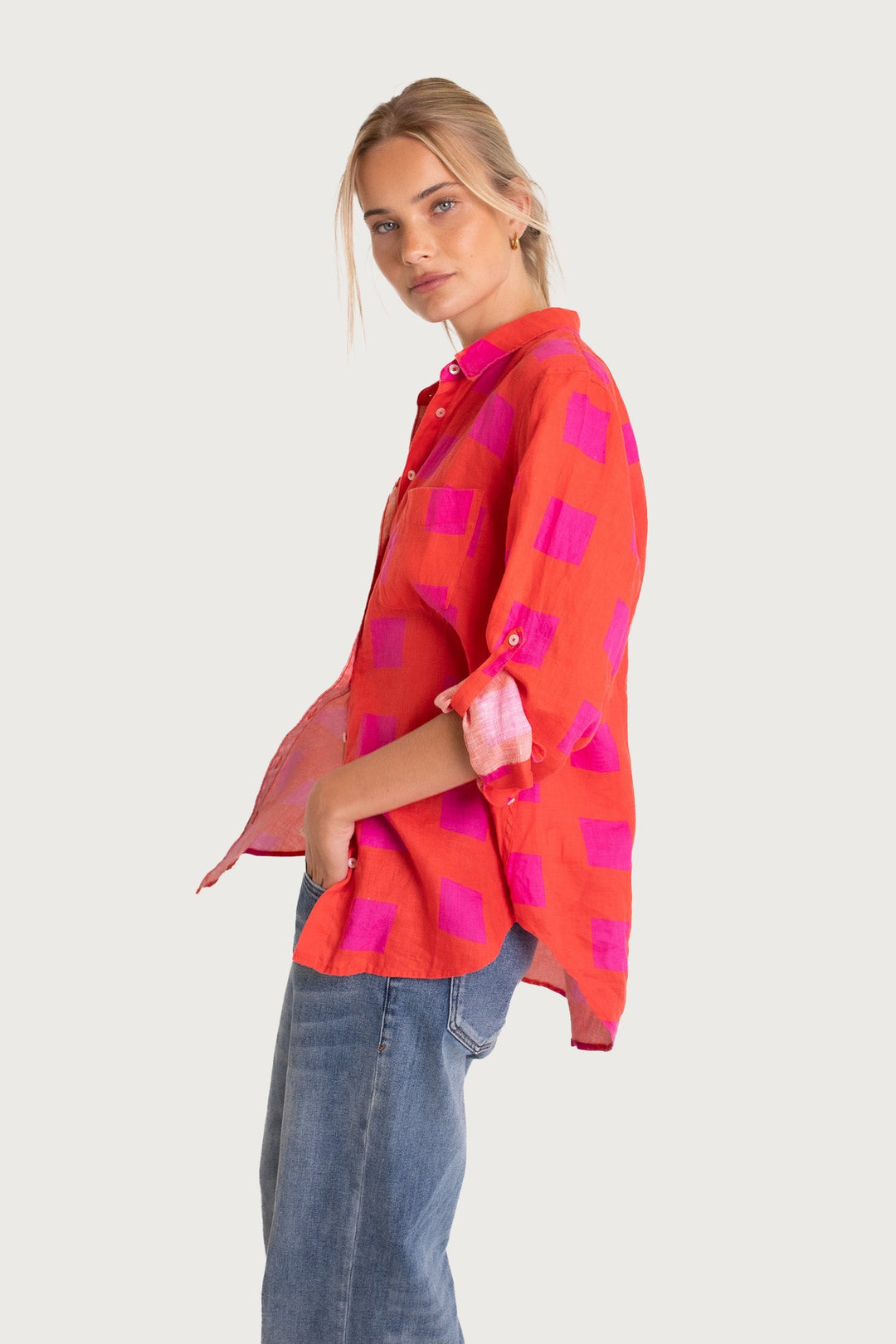 Hut - Tequila Sunrise Boyfriend Shirt