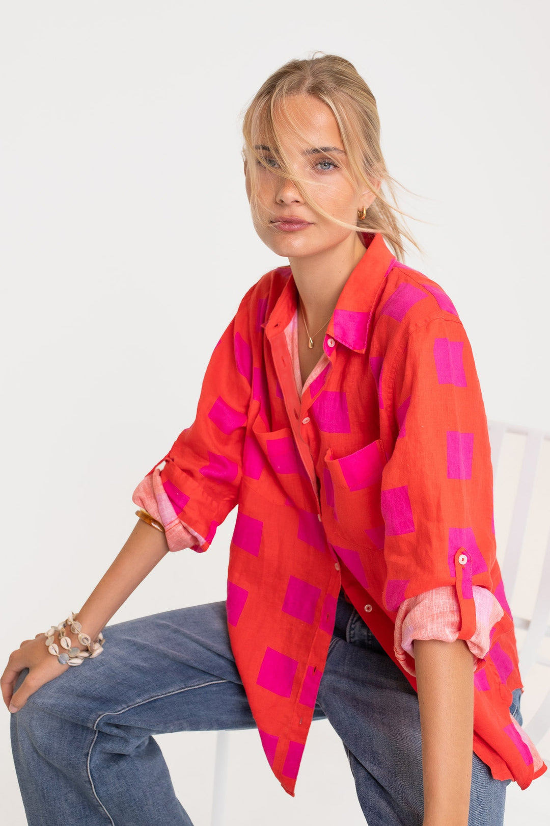 Hut - Tequila Sunrise Boyfriend Shirt