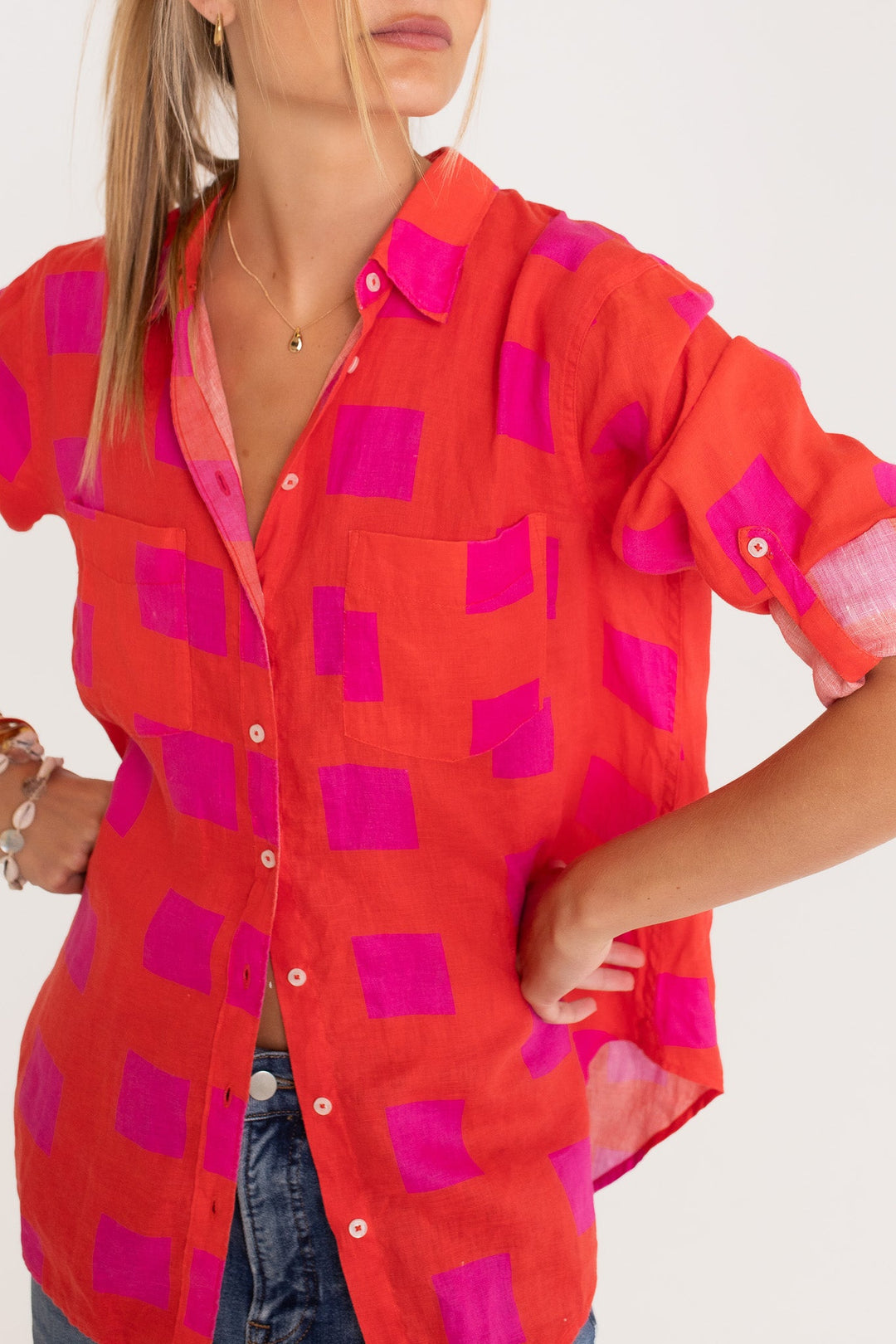 Hut - Tequila Sunrise Boyfriend Shirt