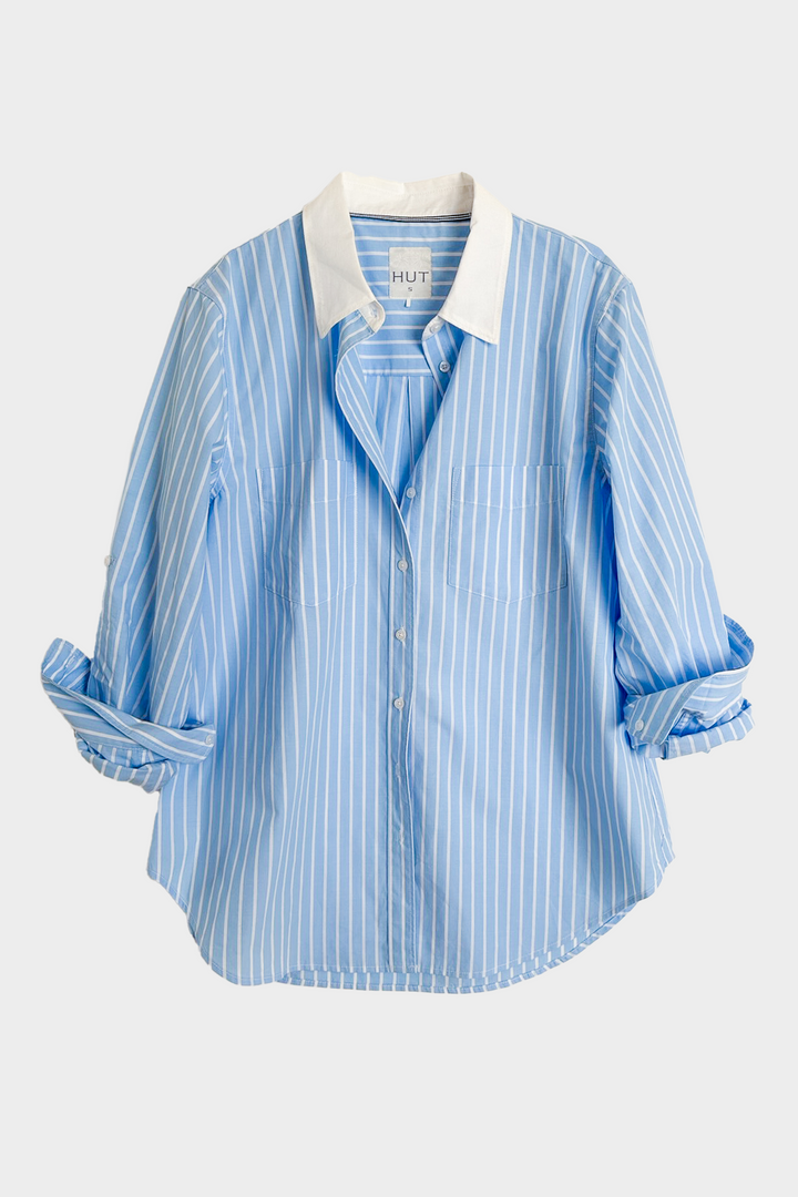 Hut - Weekday Stripe Cotton Poplin Shirt