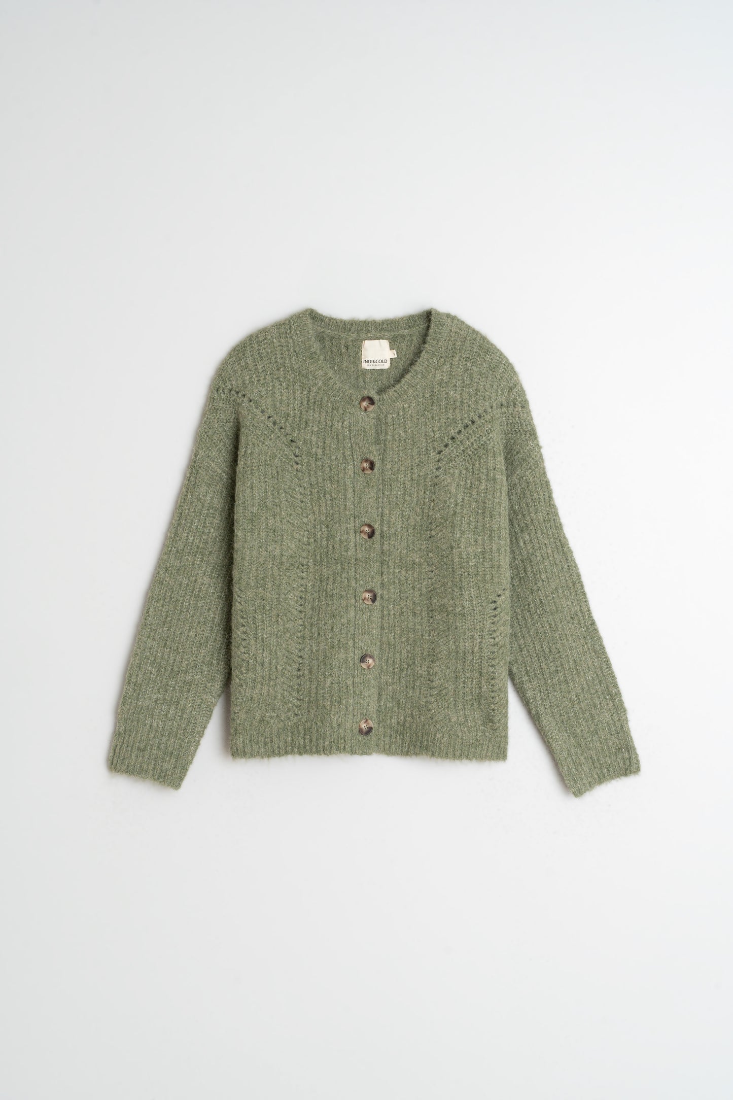 INDI&COLD - Crew Neck Cardigan