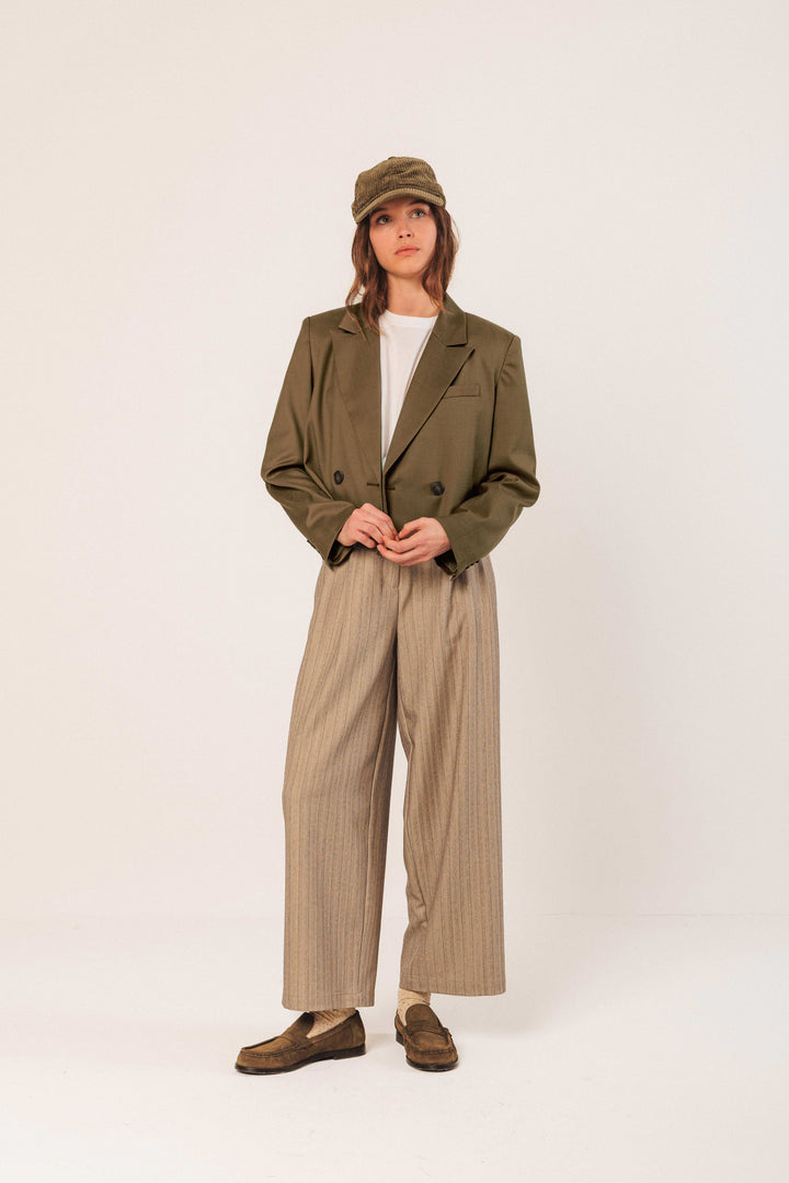 INDI&amp;COLD - Lapel Crop Blazer