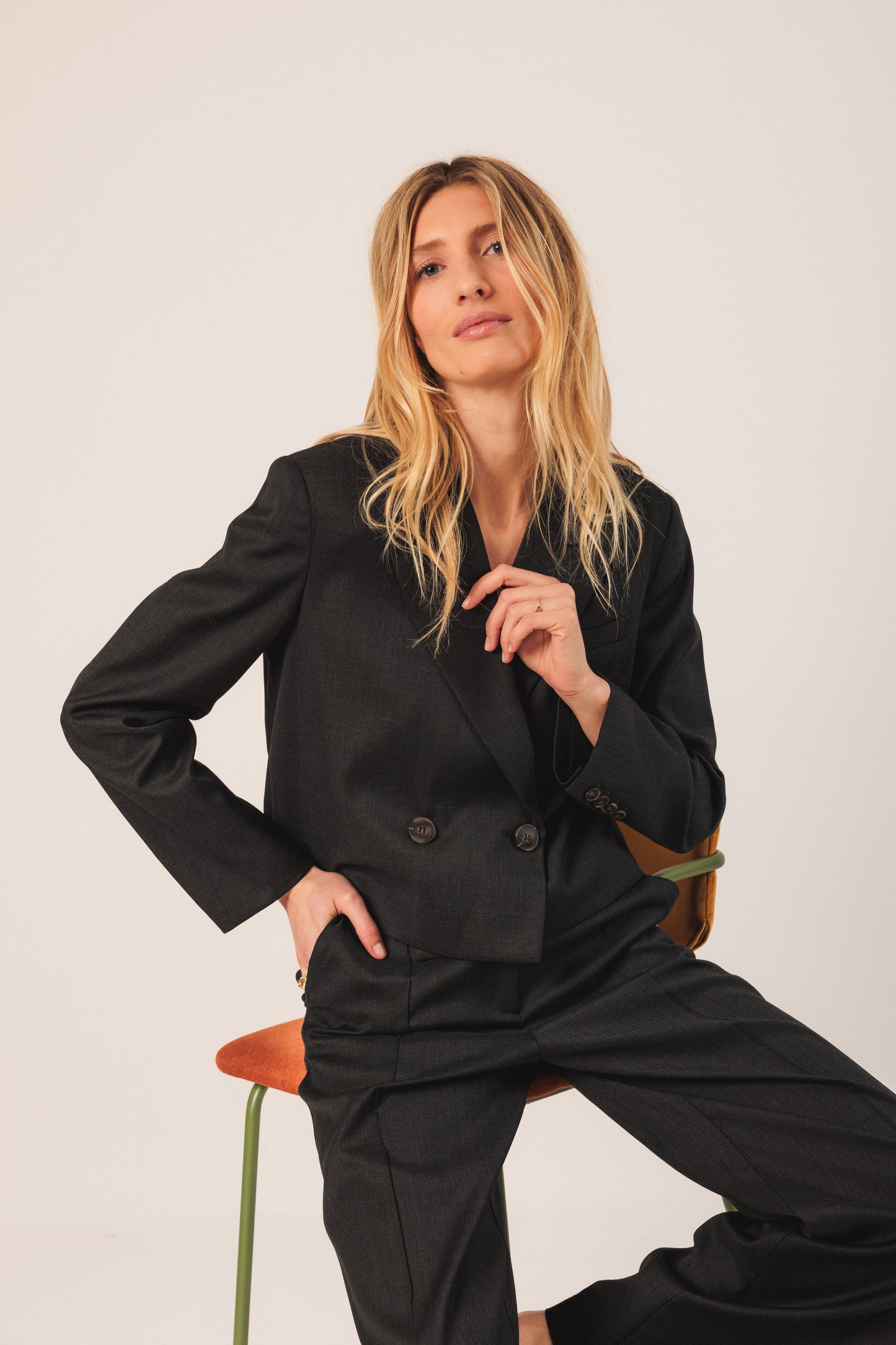 INDI&COLD - Lapel Crop Blazer