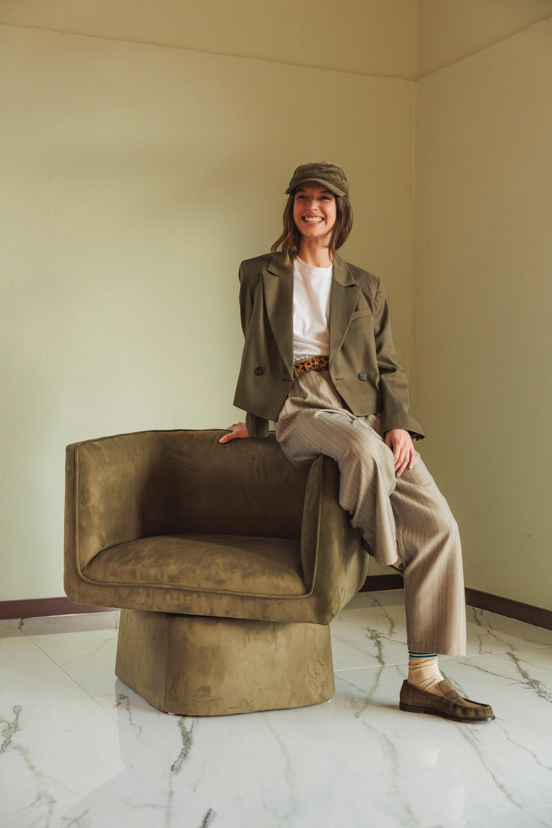 INDI&amp;COLD - Lapel Crop Blazer