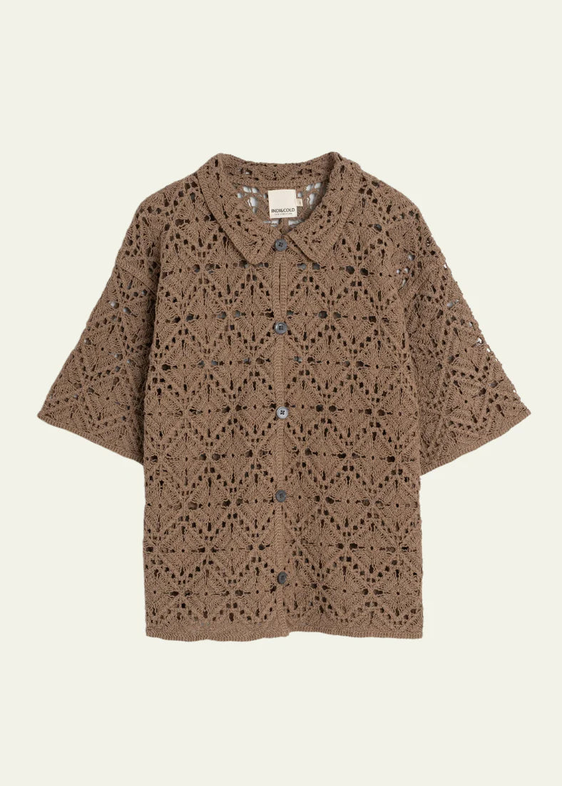 INDI&COLD - Short-Sleeve Crochet Top