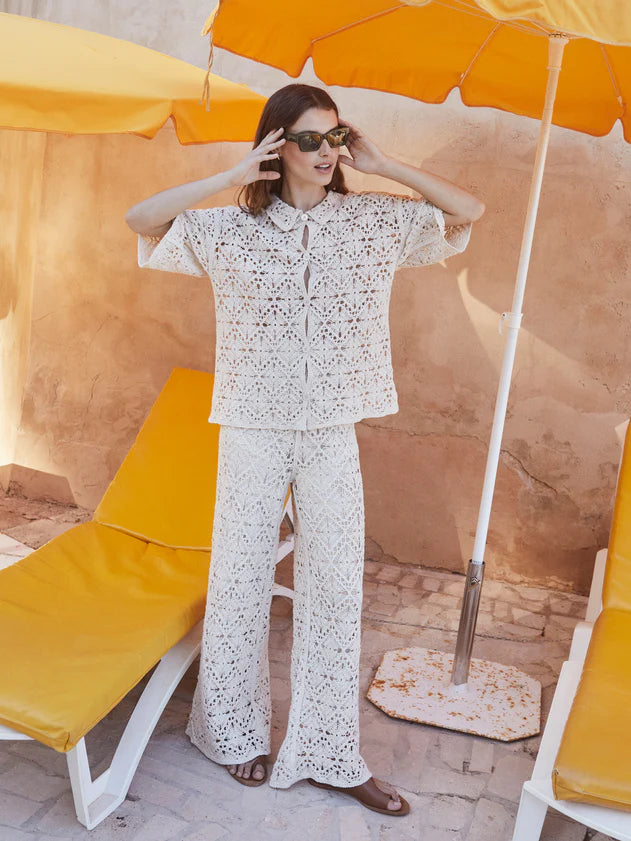 INDI&COLD - Short-Sleeve Crochet Top