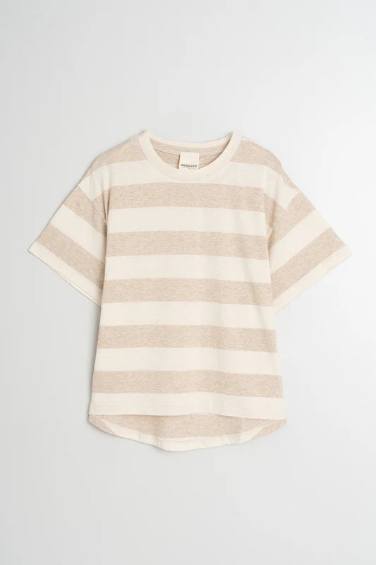 INDI&COLD - Striped Crop T-Shirt