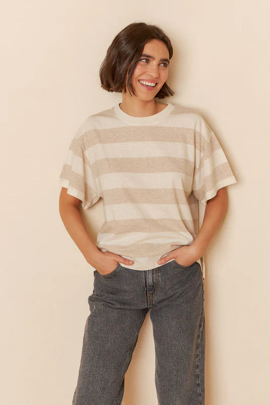 INDI&COLD - Striped Crop T-Shirt