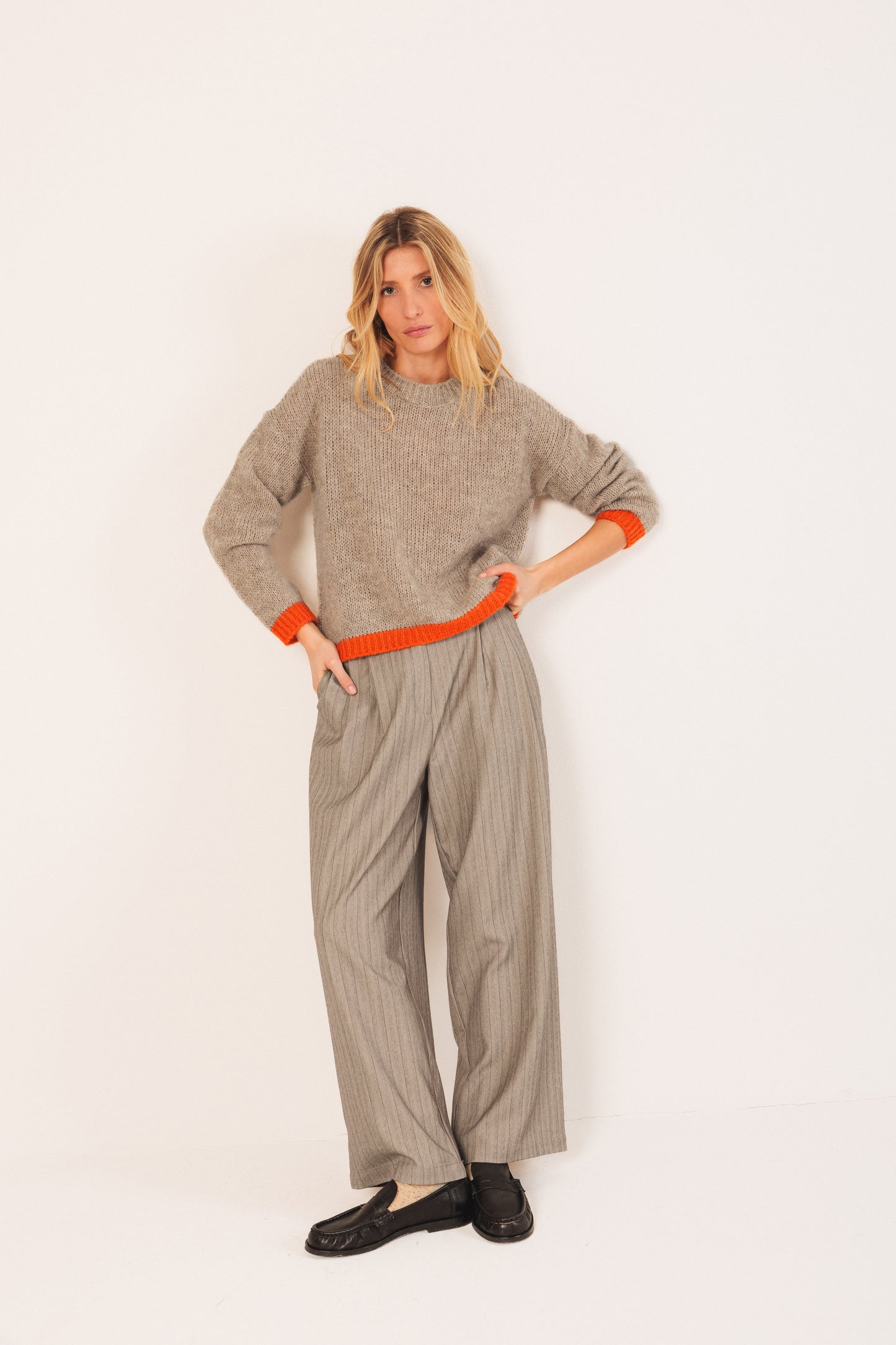 INDI&COLD - Two Toned Knitted Sweater