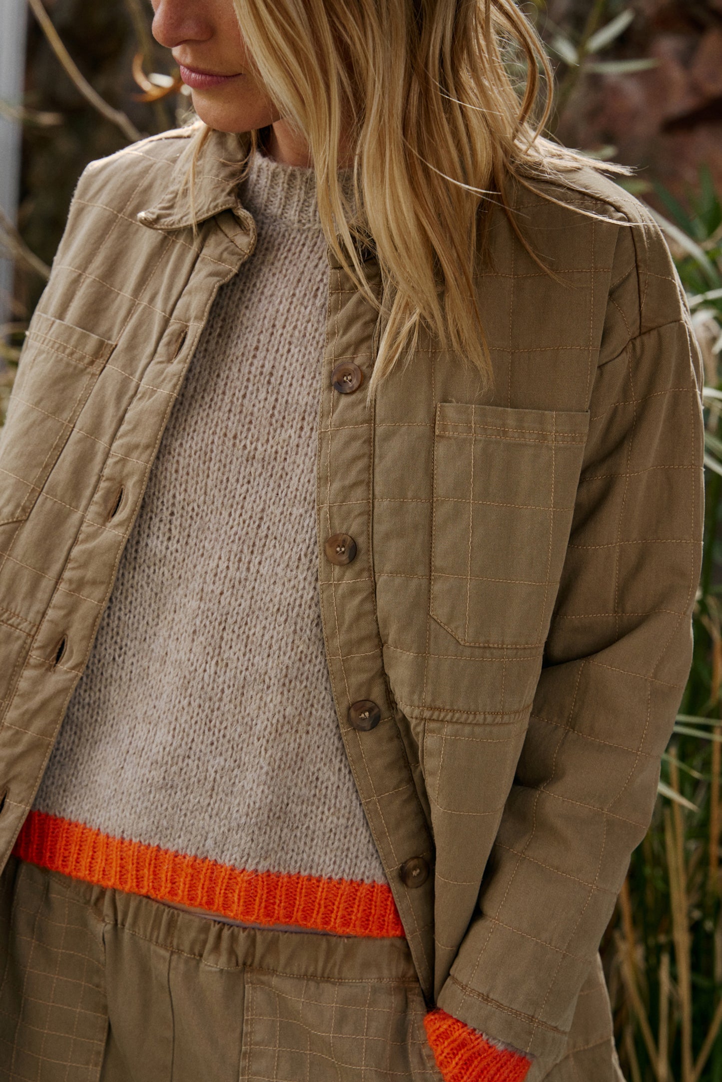 INDI&COLD - Two Toned Knitted Sweater