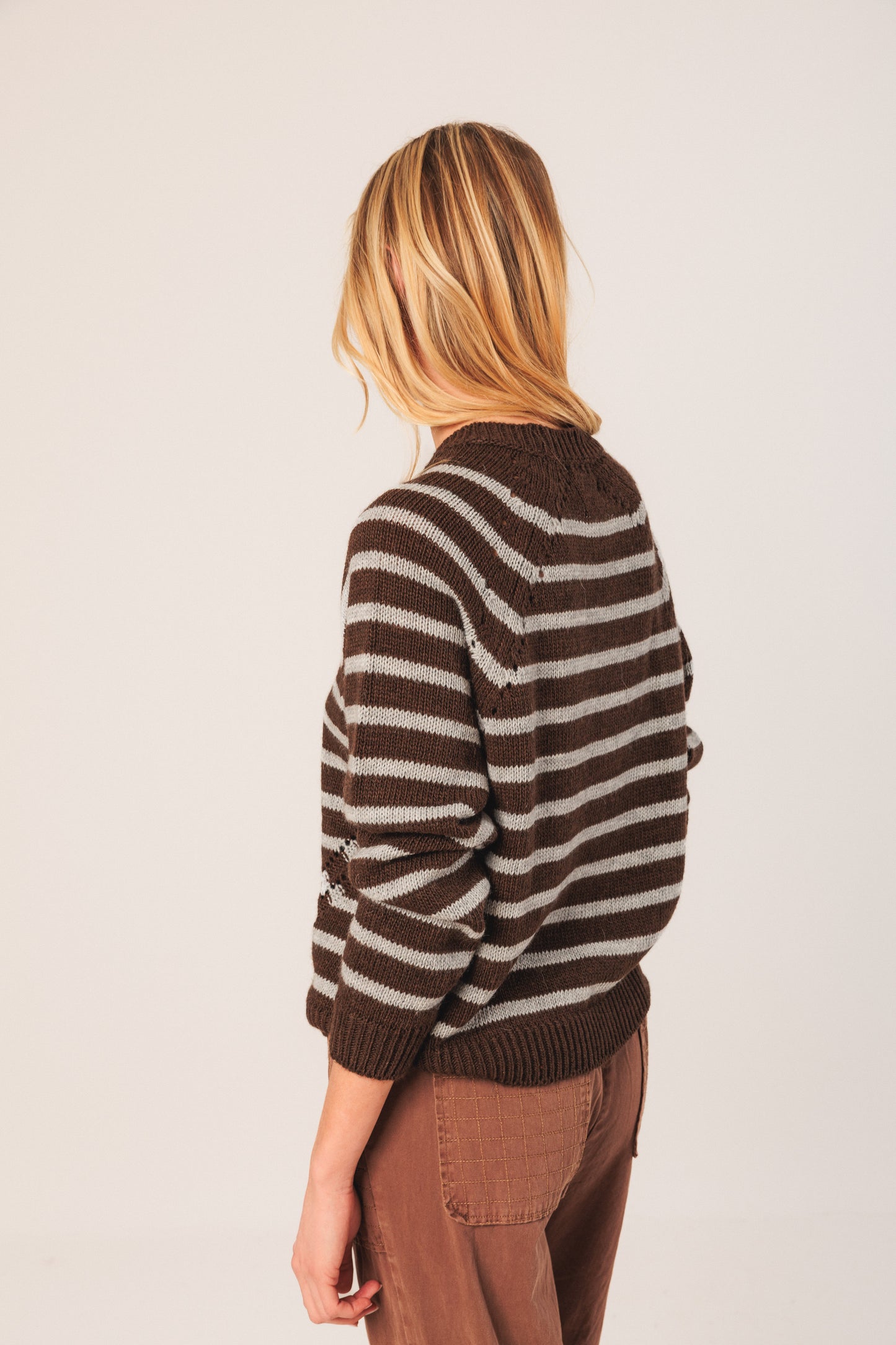 INDI&COLD - Two Toned Stripe Sweater