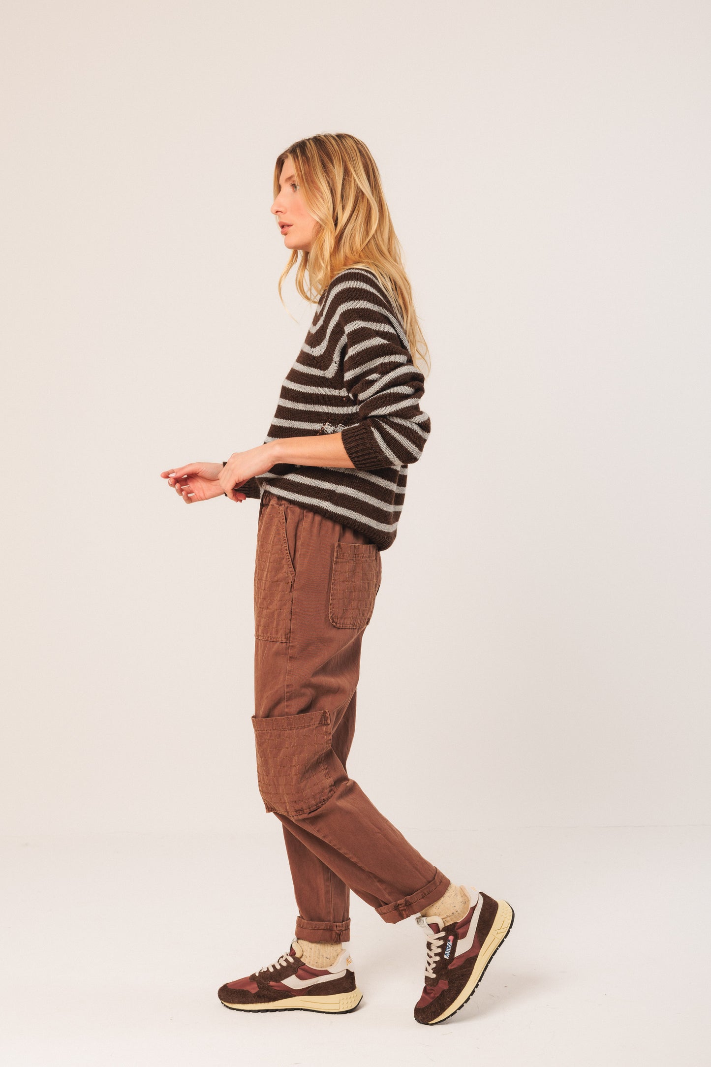 INDI&COLD - Two Toned Stripe Sweater