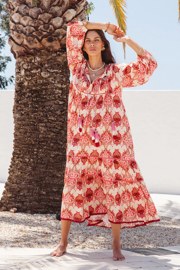 I am Pylgrym - Boho Maxi Dress Khalifa Print