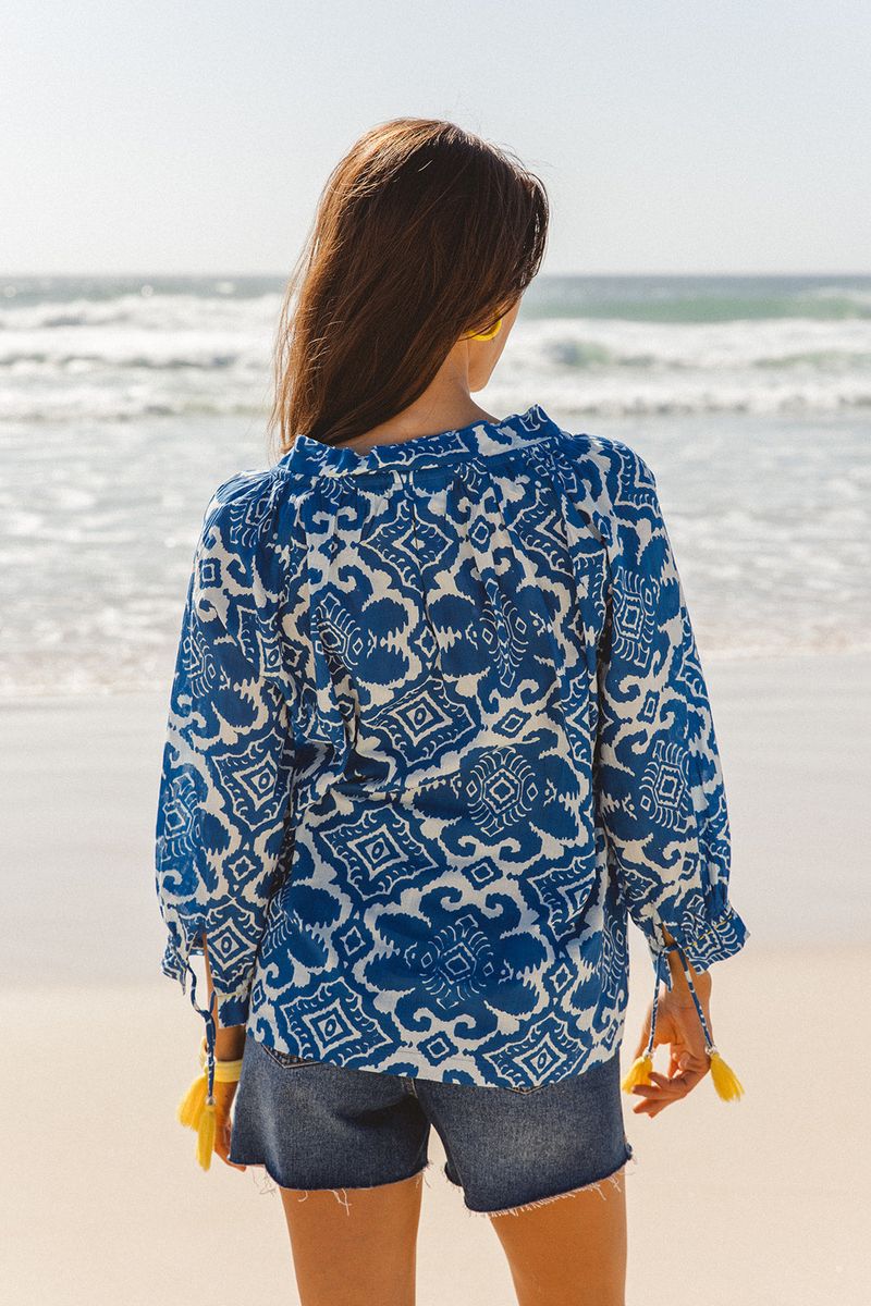 I am Pylgrym - Santorini Top Amalfi Print