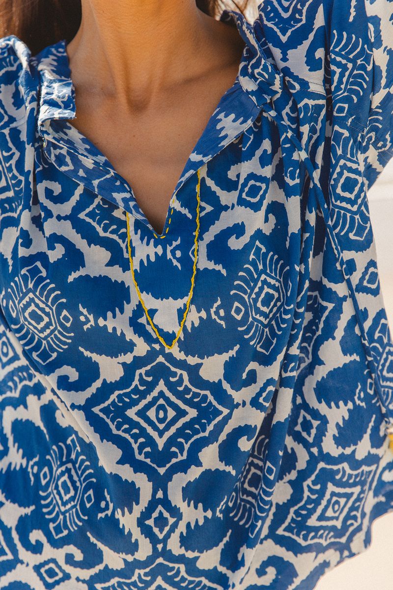 I am Pylgrym - Santorini Top Amalfi Print