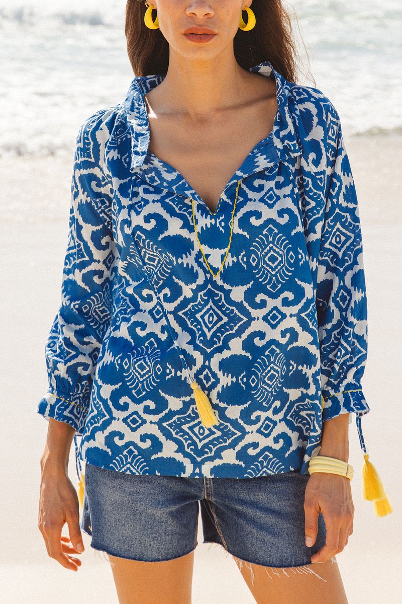 I am Pylgrym - Santorini Top Amalfi Print