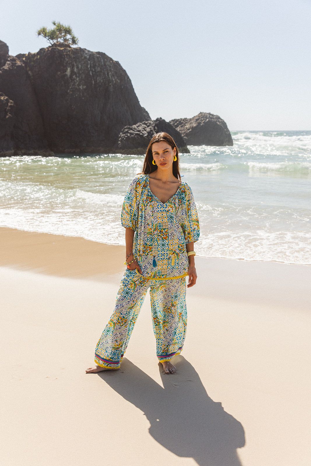 I am Pylgrym - Sydney Top Dolce Patch Print