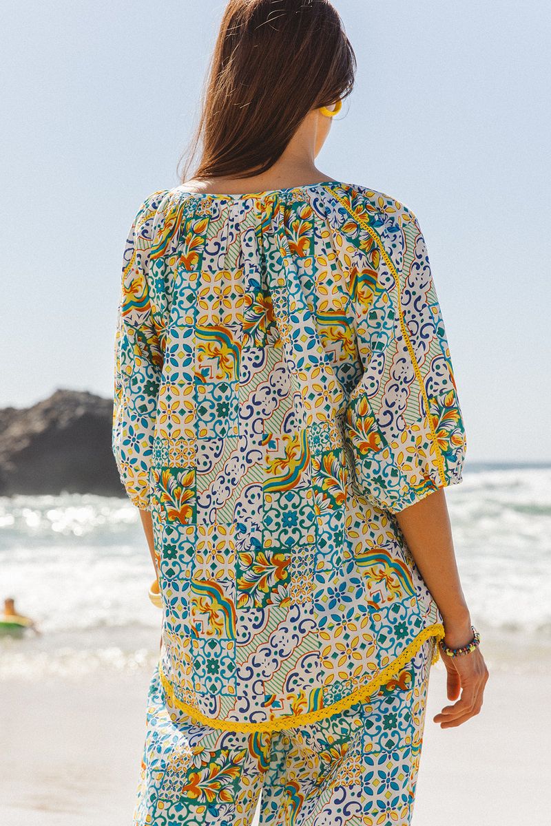 I am Pylgrym - Sydney Top Dolce Patch Print