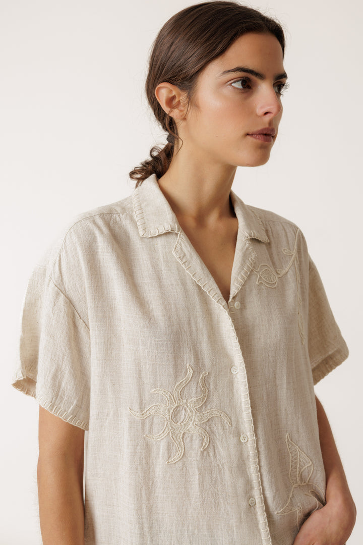 Indi &amp; Cold - Handmade Embroidery Shirt
