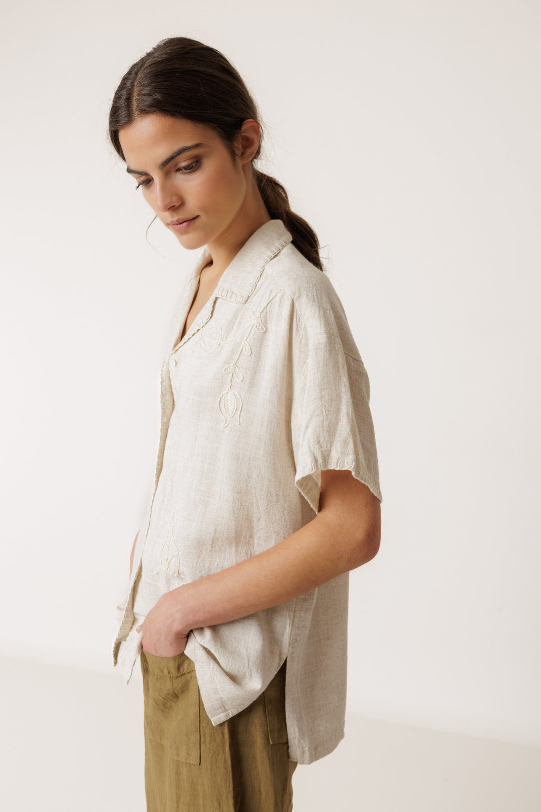 Indi &amp; Cold - Handmade Embroidery Shirt