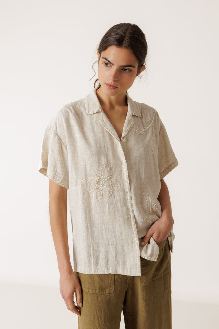 Indi &amp; Cold - Handmade Embroidery Shirt