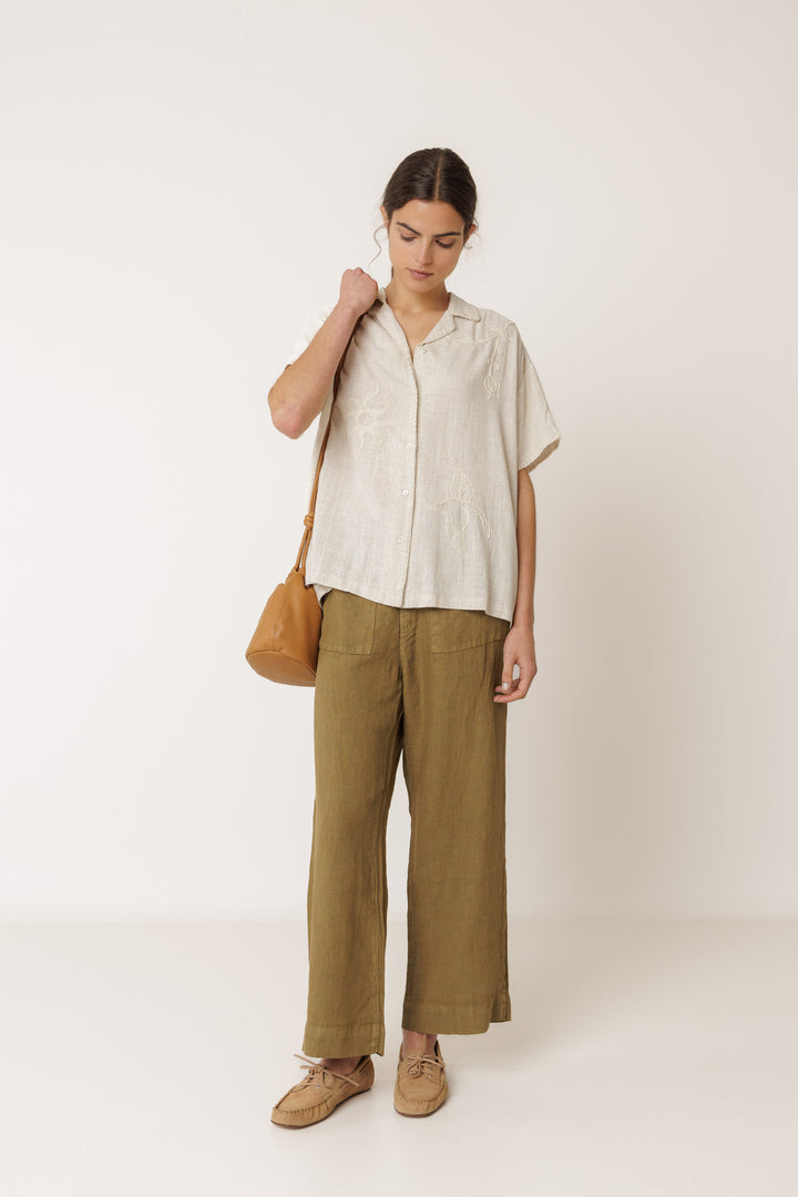 Indi &amp; Cold - Handmade Embroidery Shirt