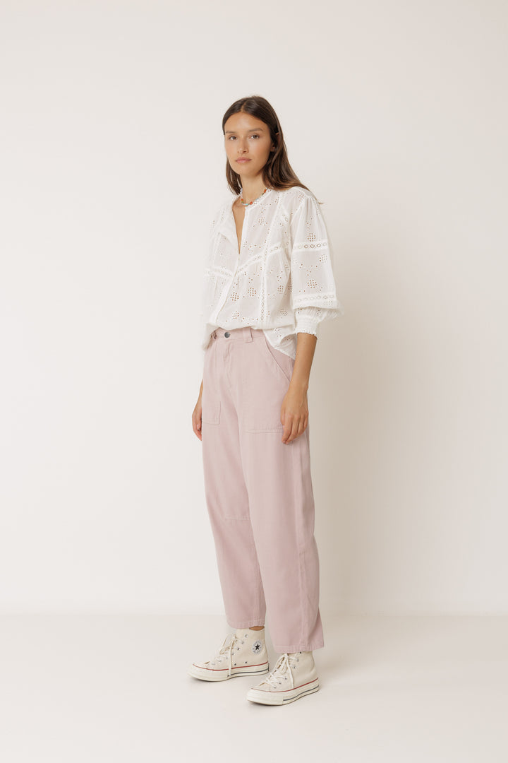 Indi &amp; Cold - Shirt with Schiffli Embroidery