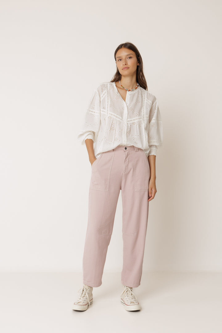 Indi &amp; Cold - Shirt with Schiffli Embroidery