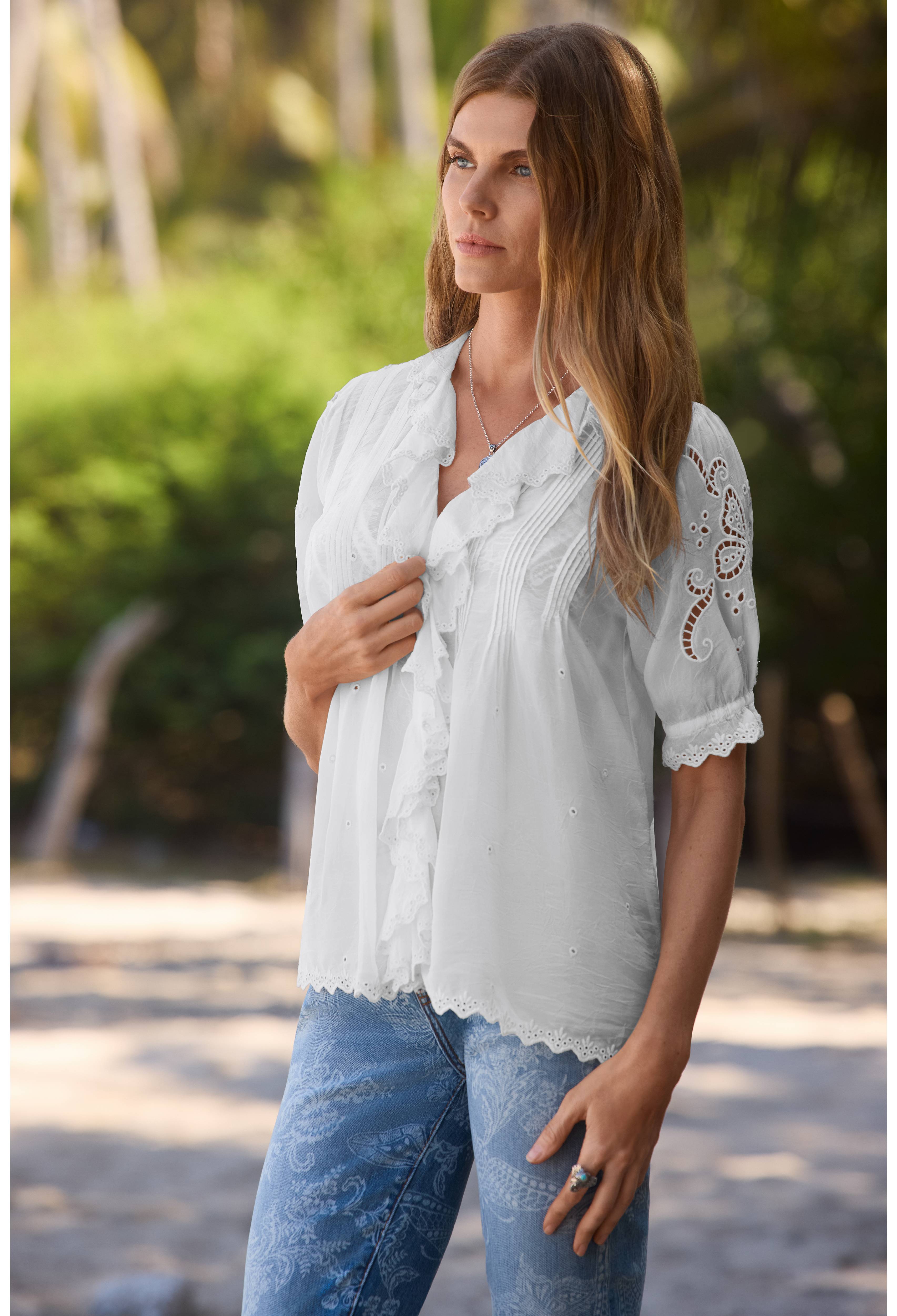 Johnny Was - Annette Ruffle Blouse