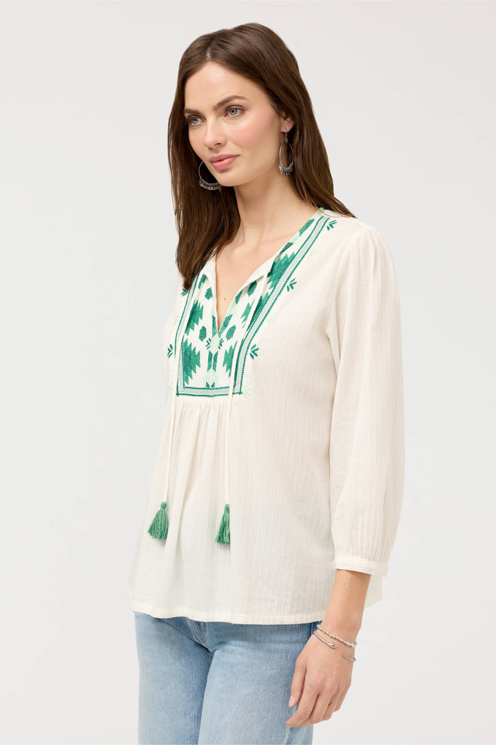 Johnny Was - Flutter Sleeve Prairie Blouse