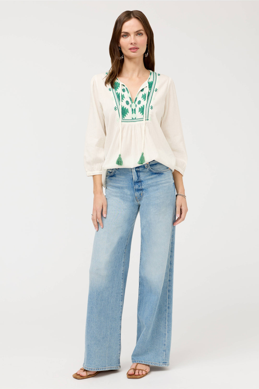 Johnny Was - Flutter Sleeve Prairie Blouse
