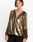 Johnny Was - Golden Gem Pleated Blouse