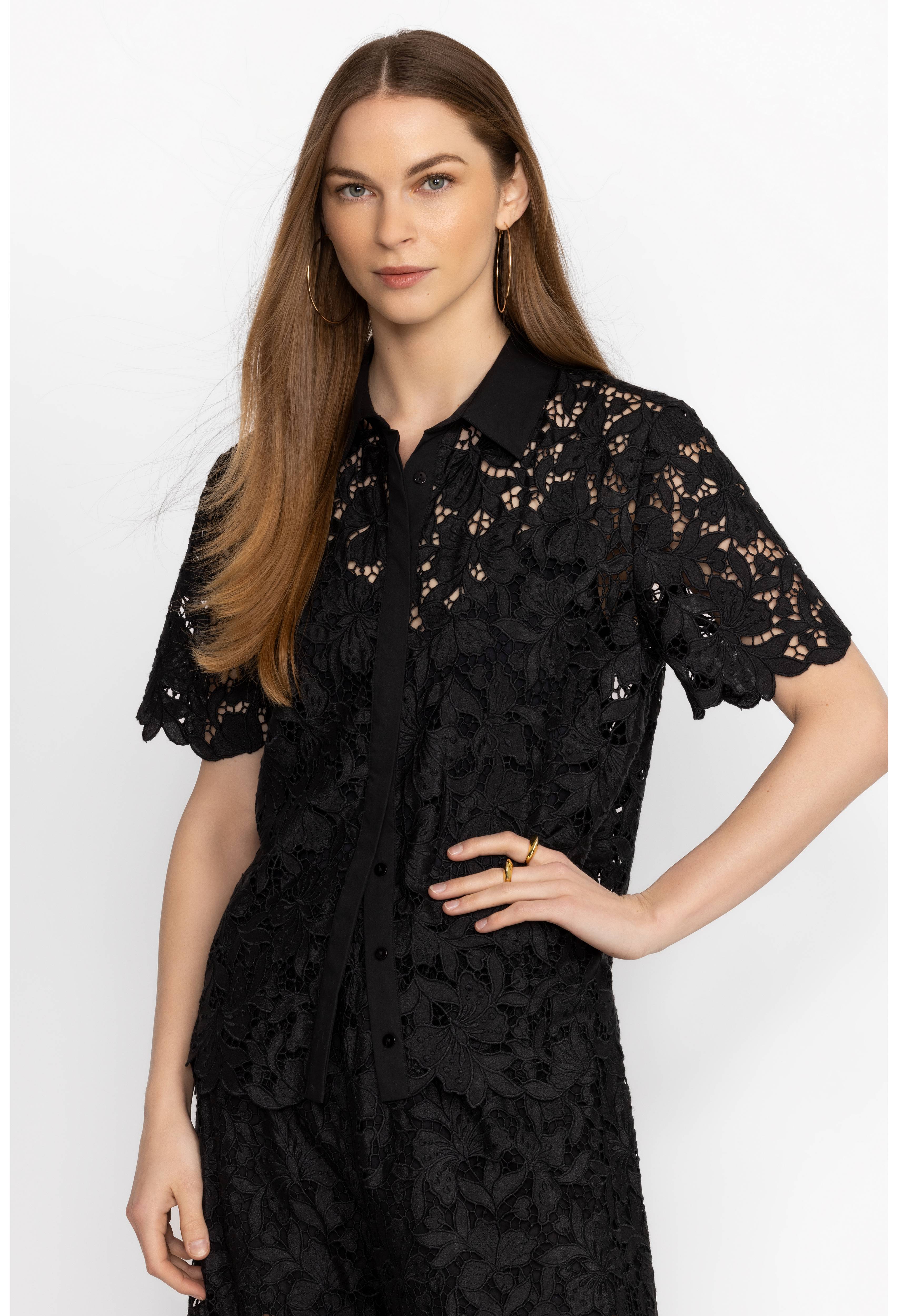 Johnny Was - Kitt Lace Button Down Shirt